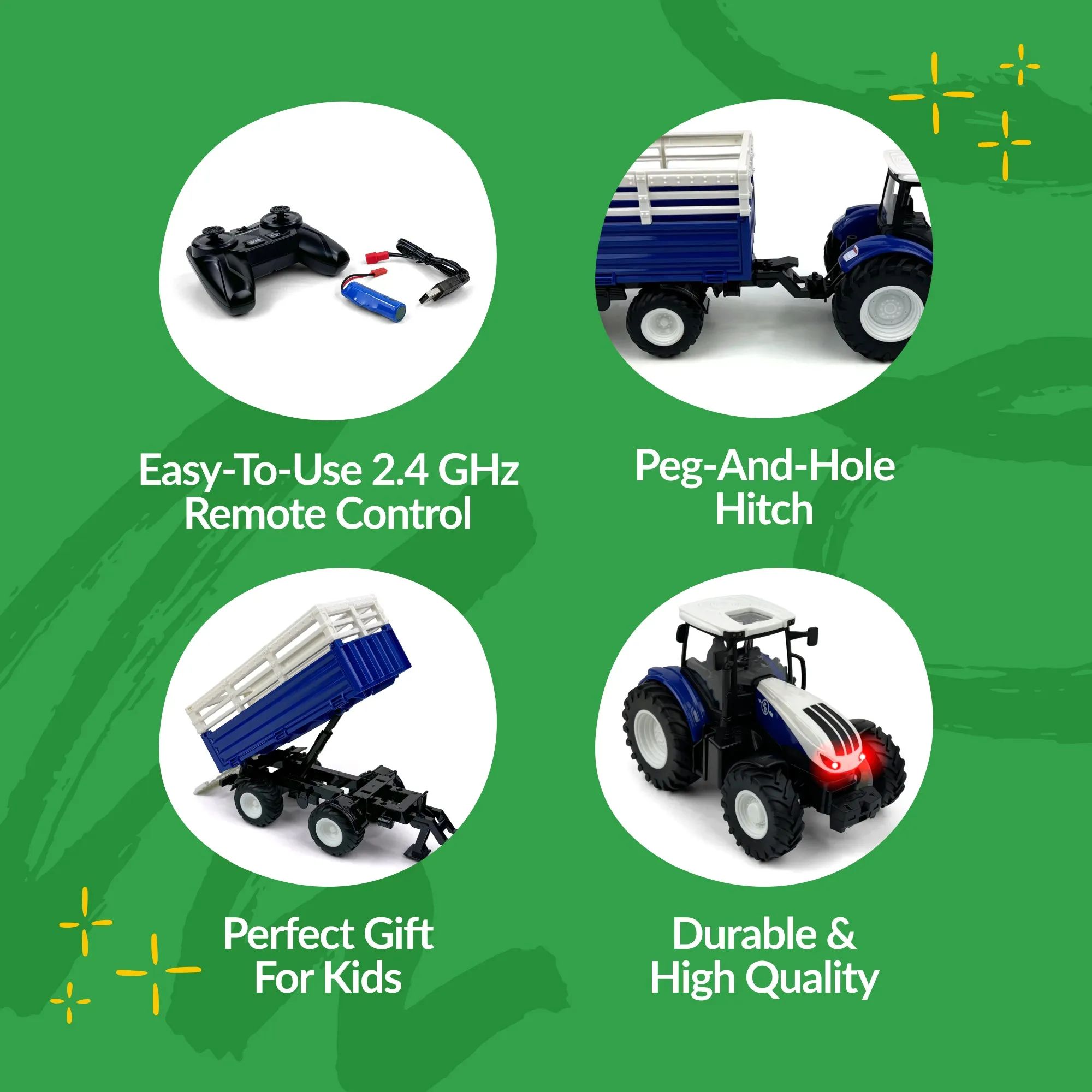 1:24 Scale R/C Tractor & Trailer Combo