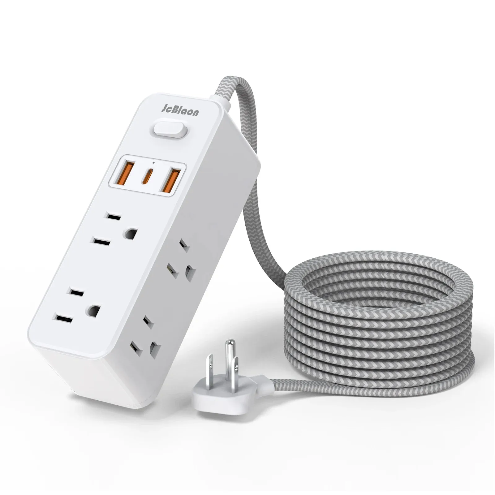 1.5m Braided Cable Electrical Socket Smart USB  Multitap Power Strip