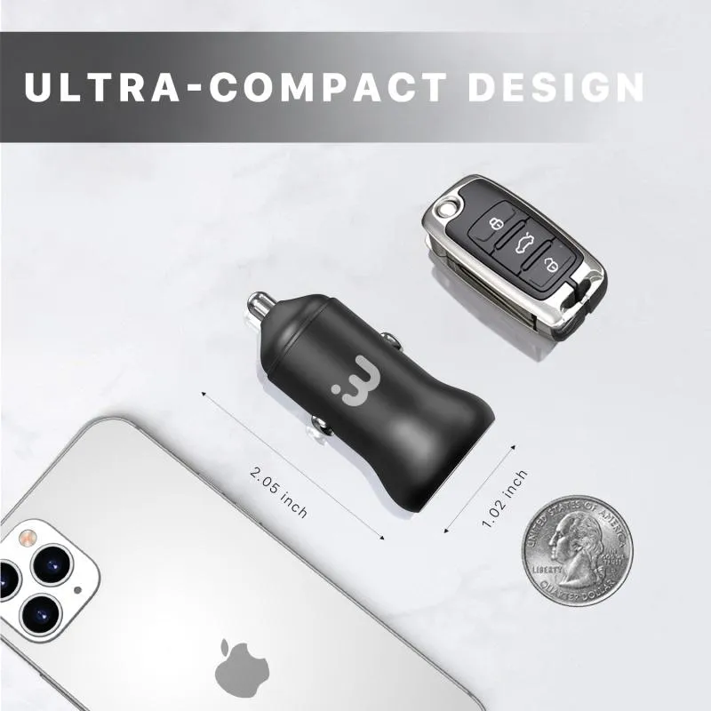 2-Port Quick Power Delivery Car Charger (30W)