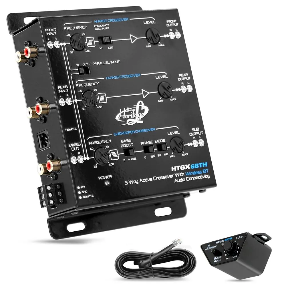 3 Way Active Crossover With Bluetooth Wireless Audio Connectivity