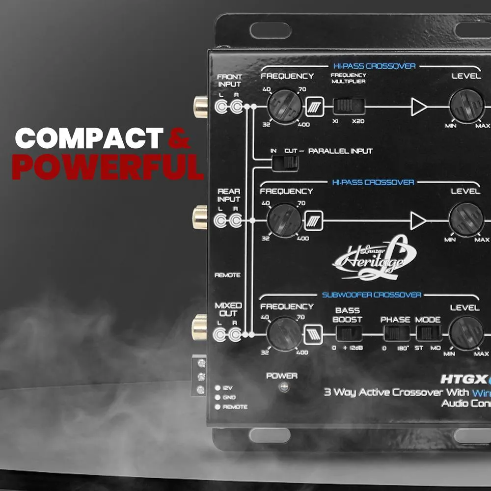 3 Way Active Crossover With Bluetooth Wireless Audio Connectivity