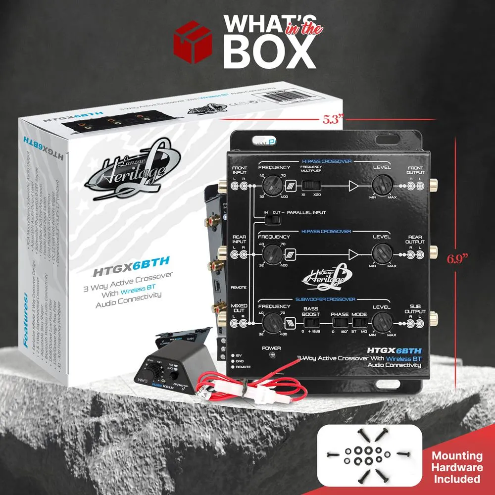 3 Way Active Crossover With Bluetooth Wireless Audio Connectivity