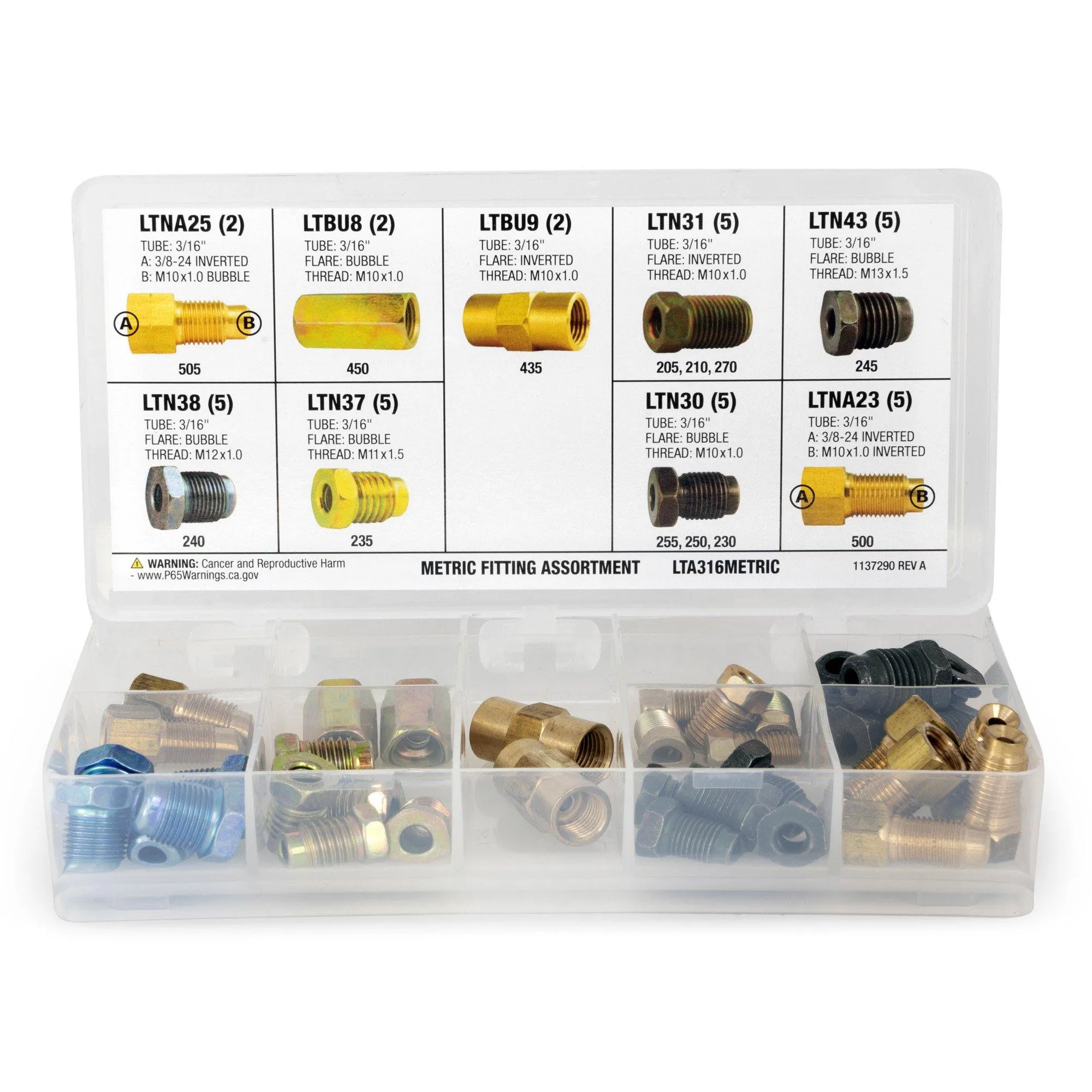 3/16" Metric Fitting Assortment | 9 SKU