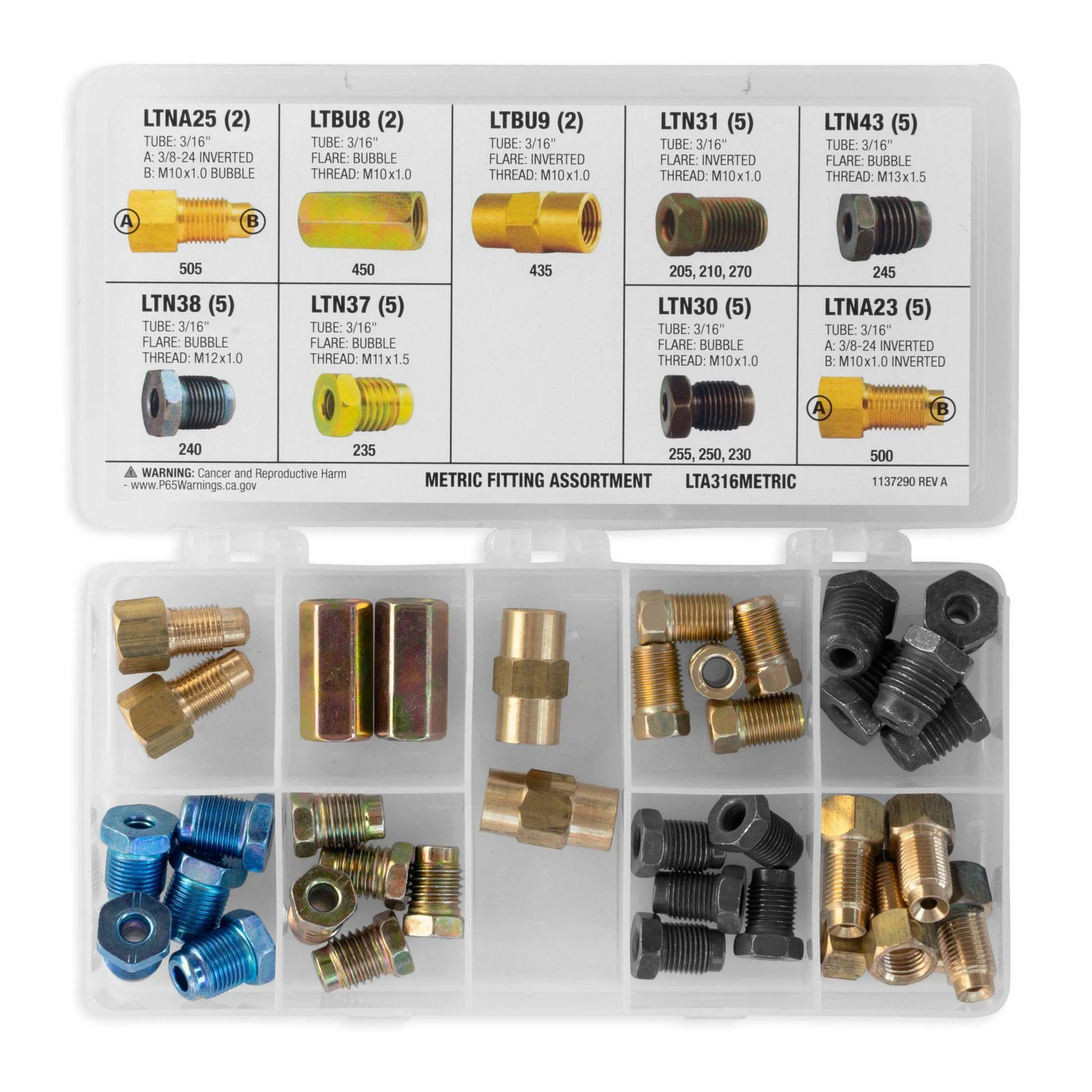 3/16" Metric Fitting Assortment | 9 SKU