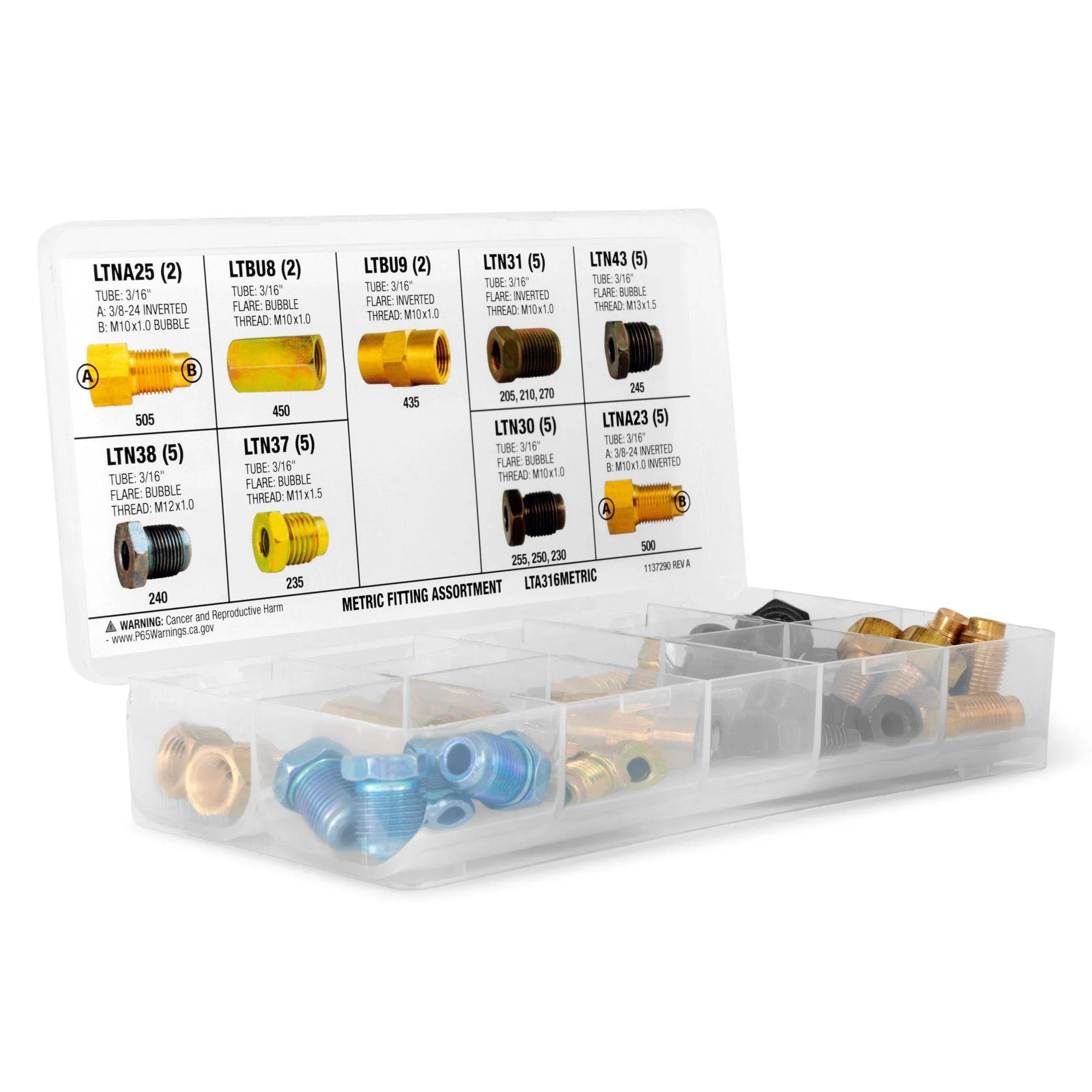 3/16" Metric Fitting Assortment | 9 SKU