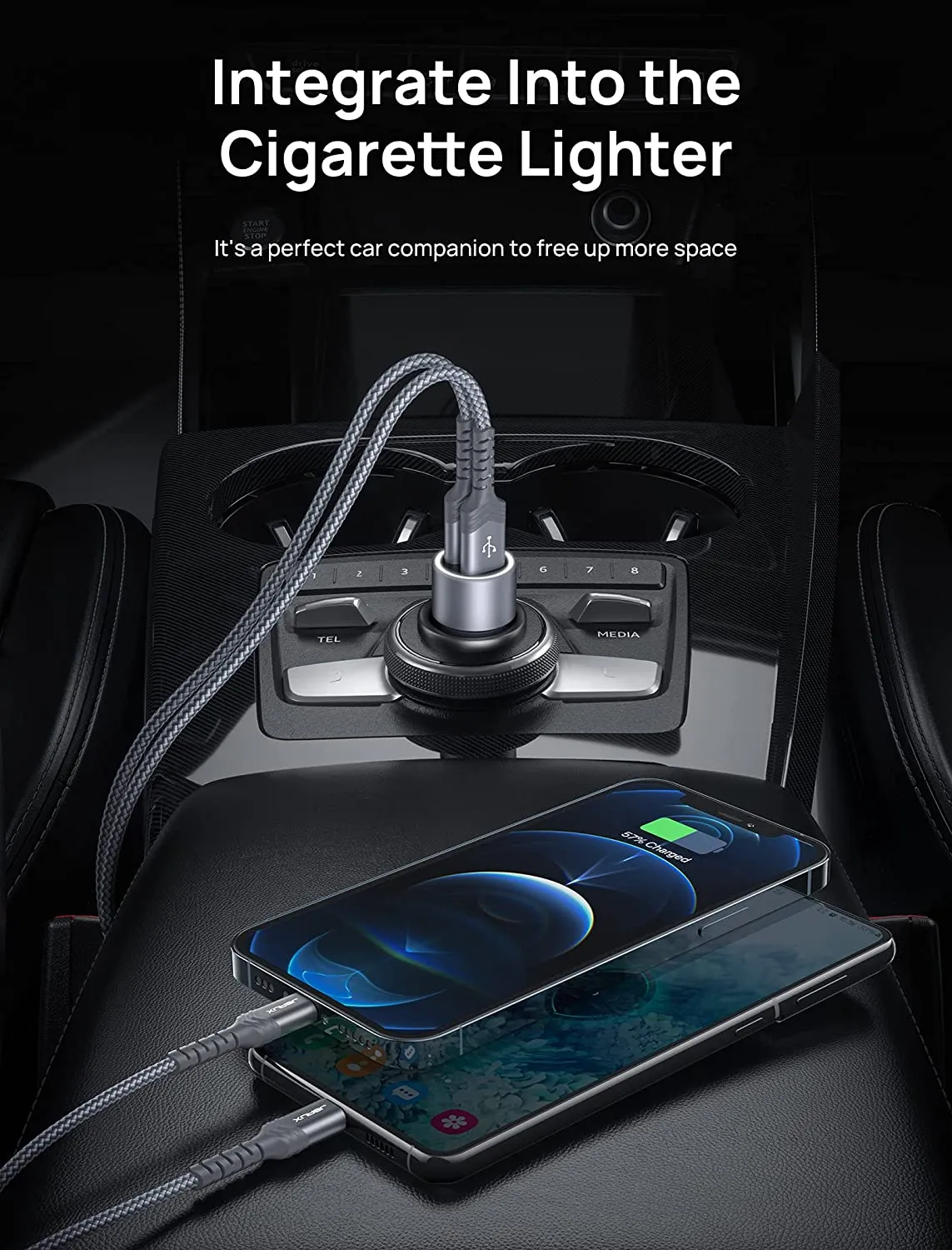36W Metal Dual QC 3.0 Car Charger