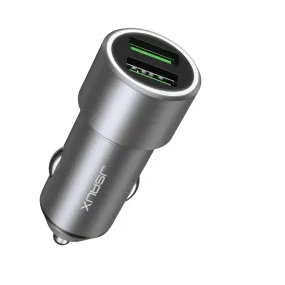 36W Metal Dual QC 3.0 Car Charger