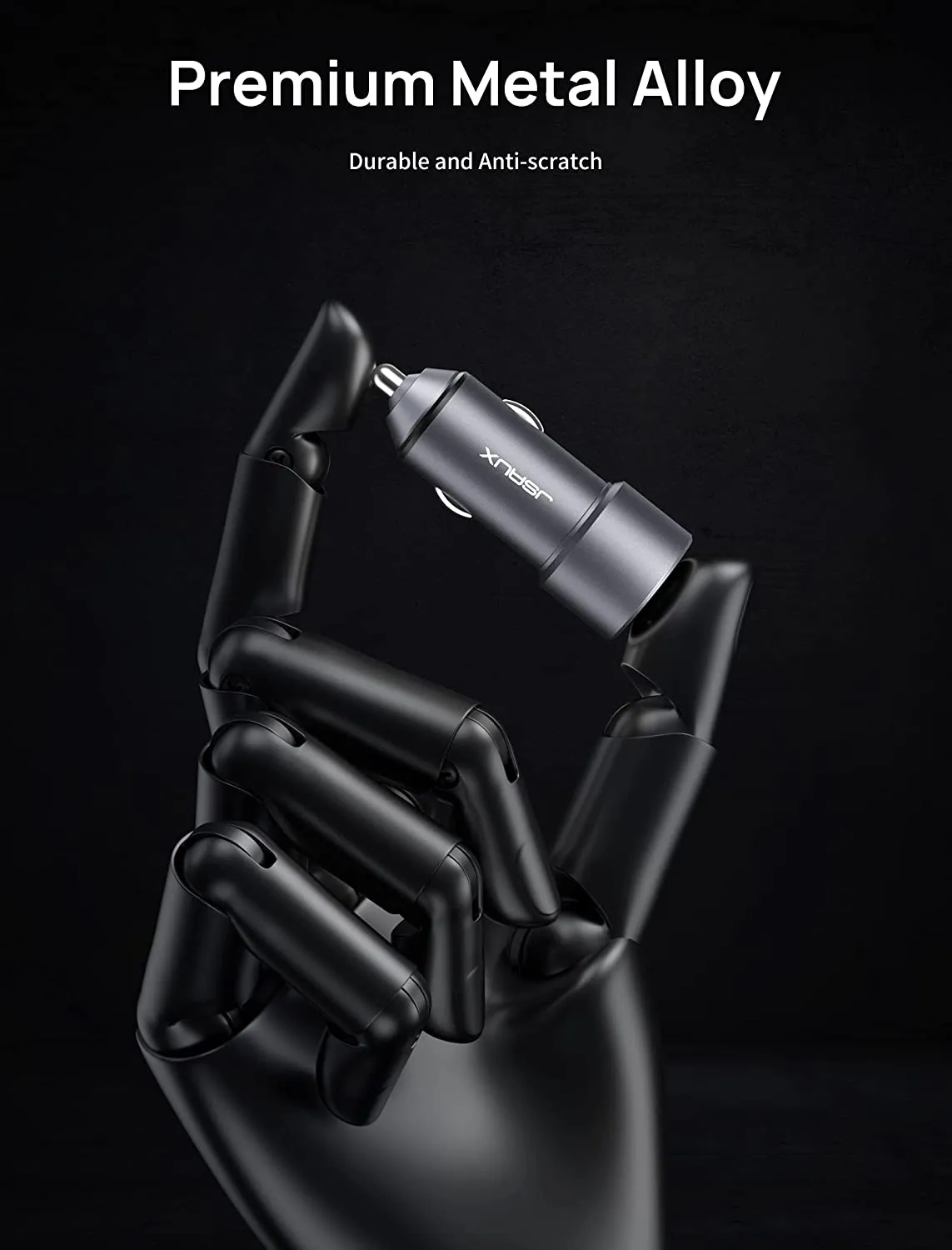 36W Metal Dual QC 3.0 Car Charger