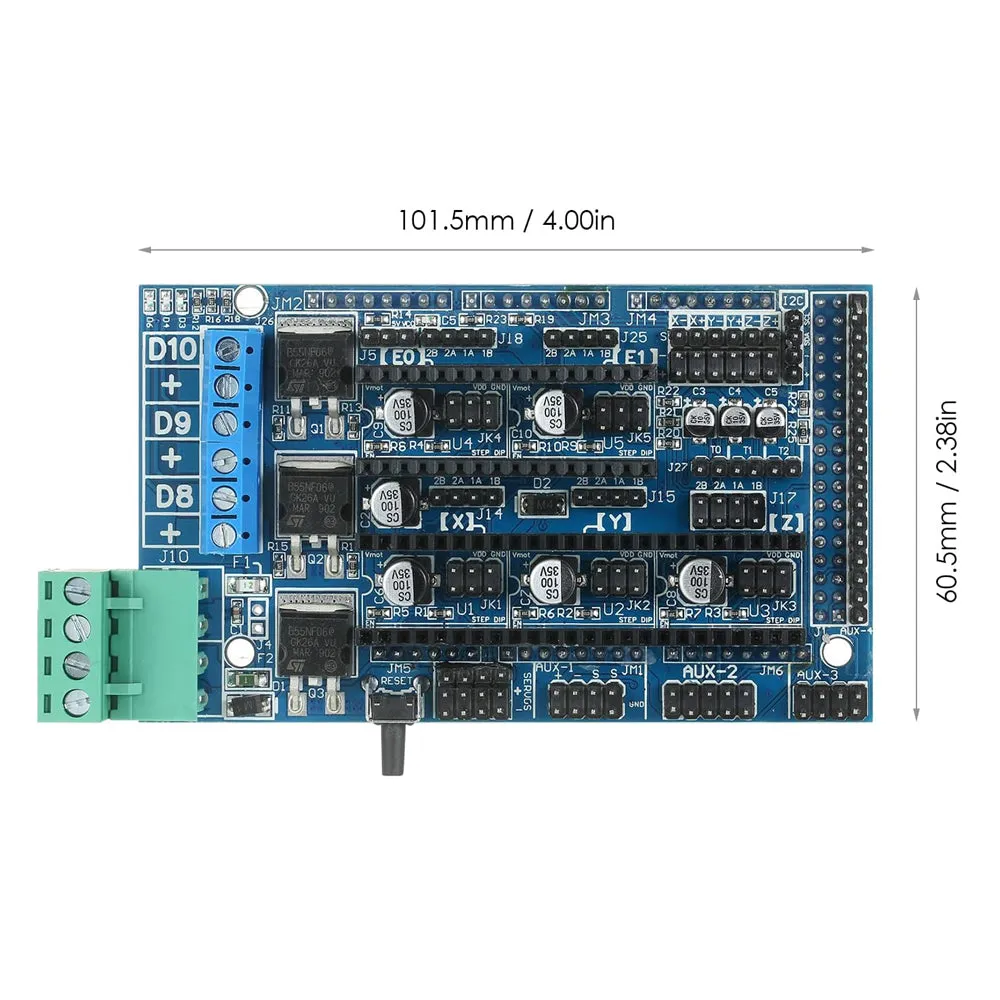 3D Printer Controller Board RAMPS 1.5 RepRap Prusa Model