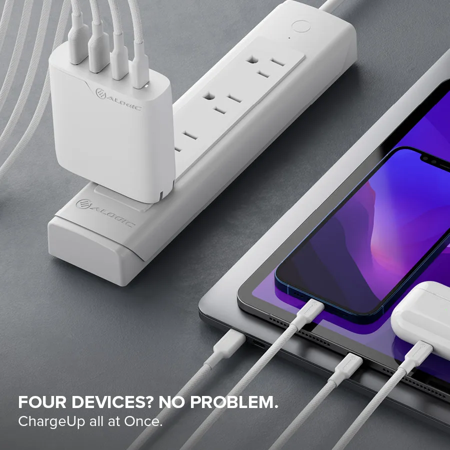 4 Port 100W GaN Charger - Includes 2m USB-C Cable