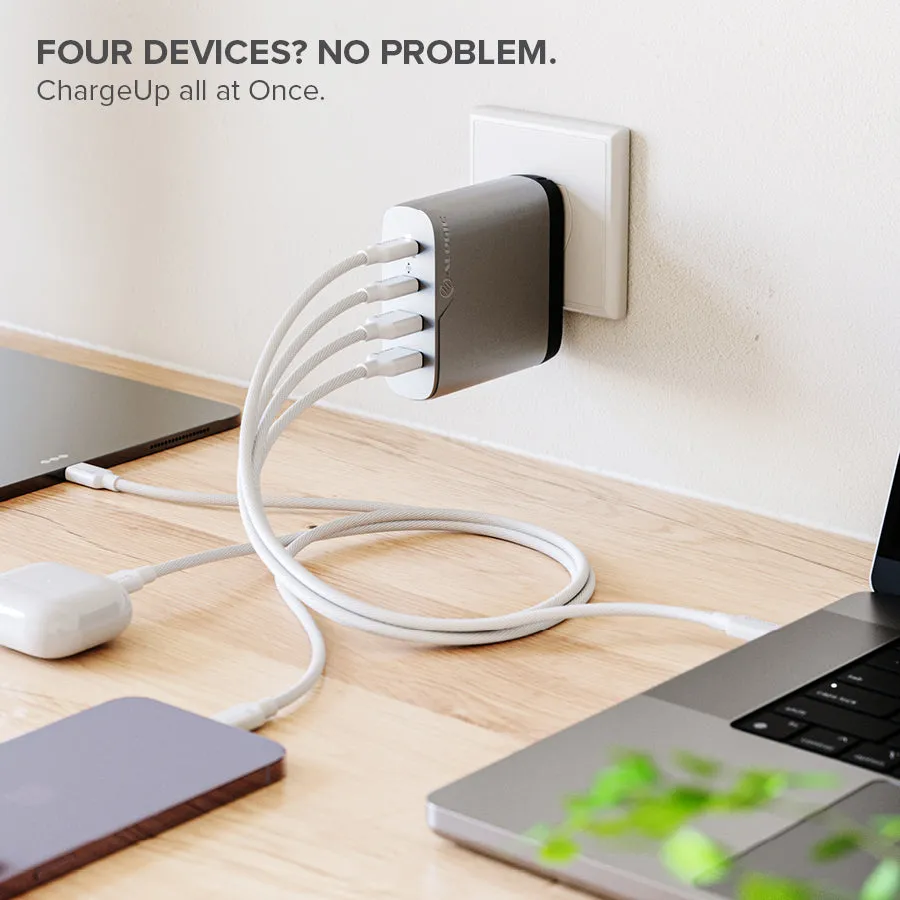 4 Port 100W GaN Charger - Includes 2m USB-C Cable