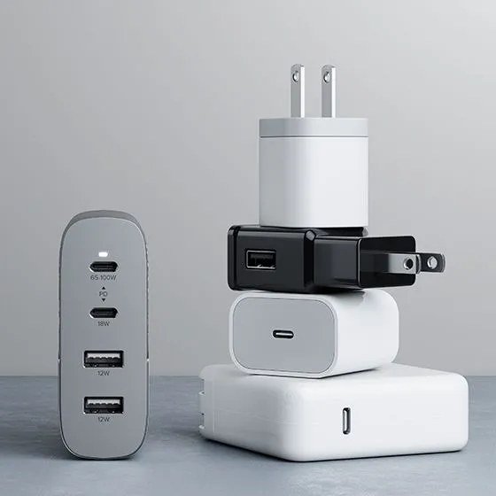 4 Port 100W GaN Charger - Includes 2m USB-C Cable