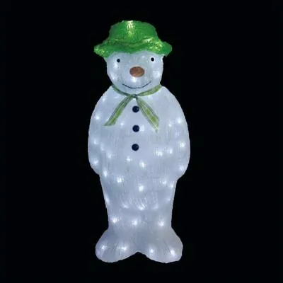 55cm The Snowman Acrylic Figure with 100 Ice White LEDs