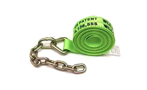 8-Point Diamond Weave Hi-Vis Green Tie Down Kit w/Lithium Tow Light