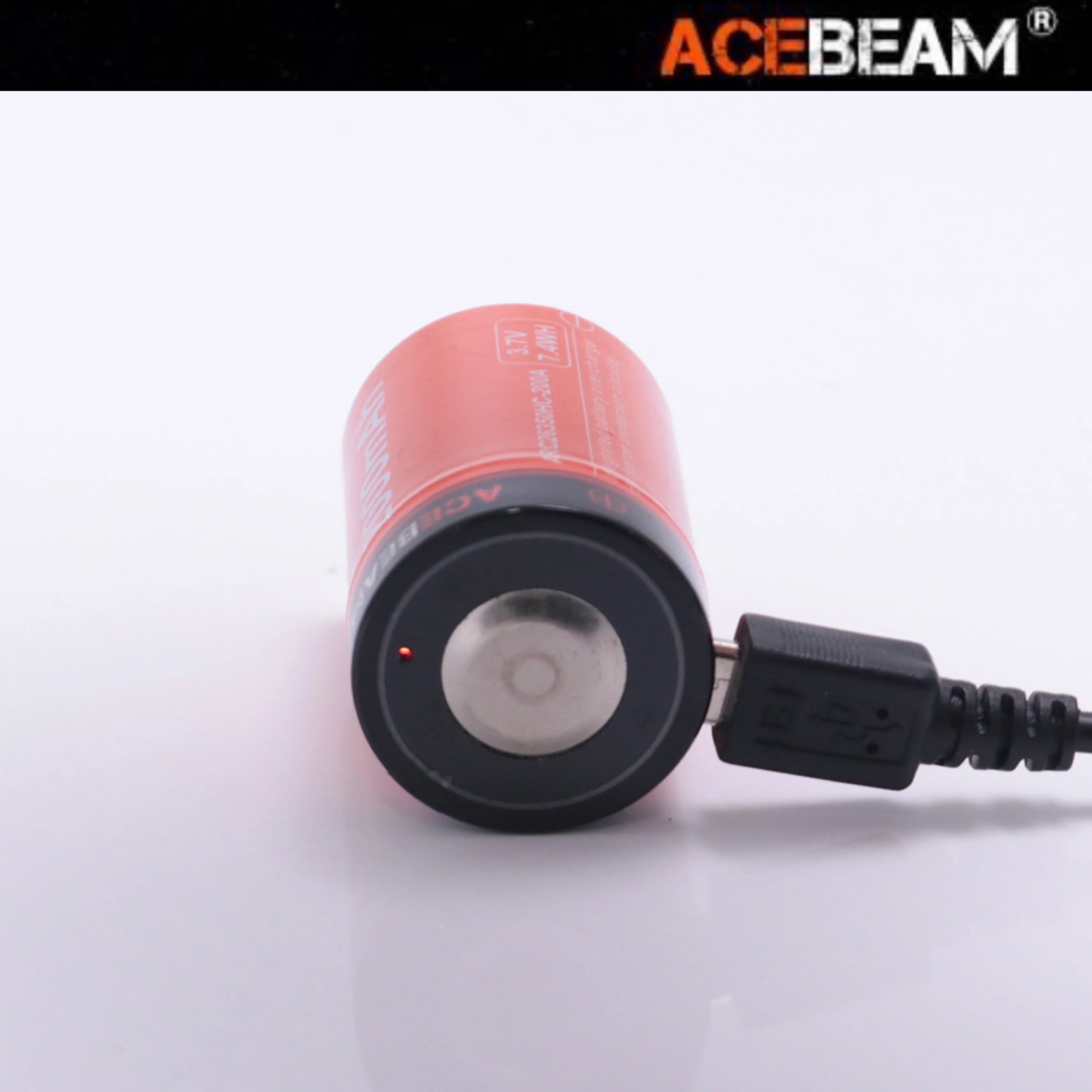 ACEBEAM ARC26350HC-200A 2000mAh 3.7V High-drain Micro USB Rechargeable Li-ion Battery