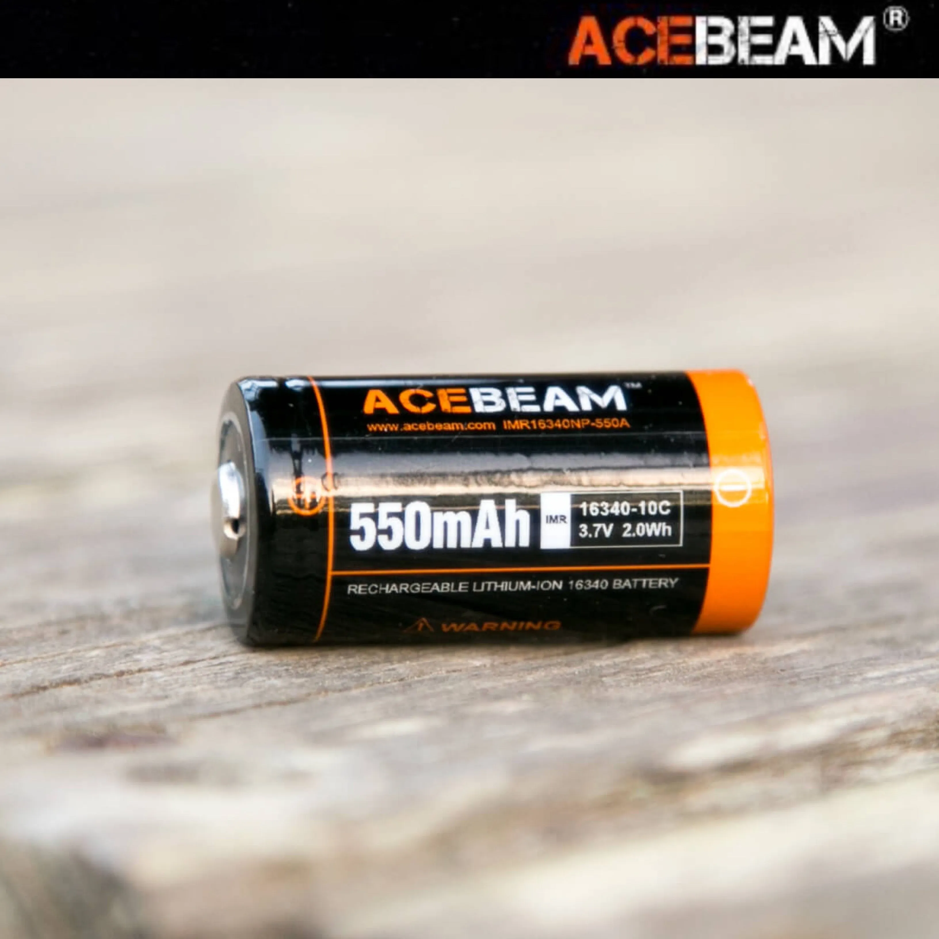 ACEBEAM IMR16340NP 550mAh 3.7V 5.5A 2.0Wh High-drain Rechargeable Li-ion Battery