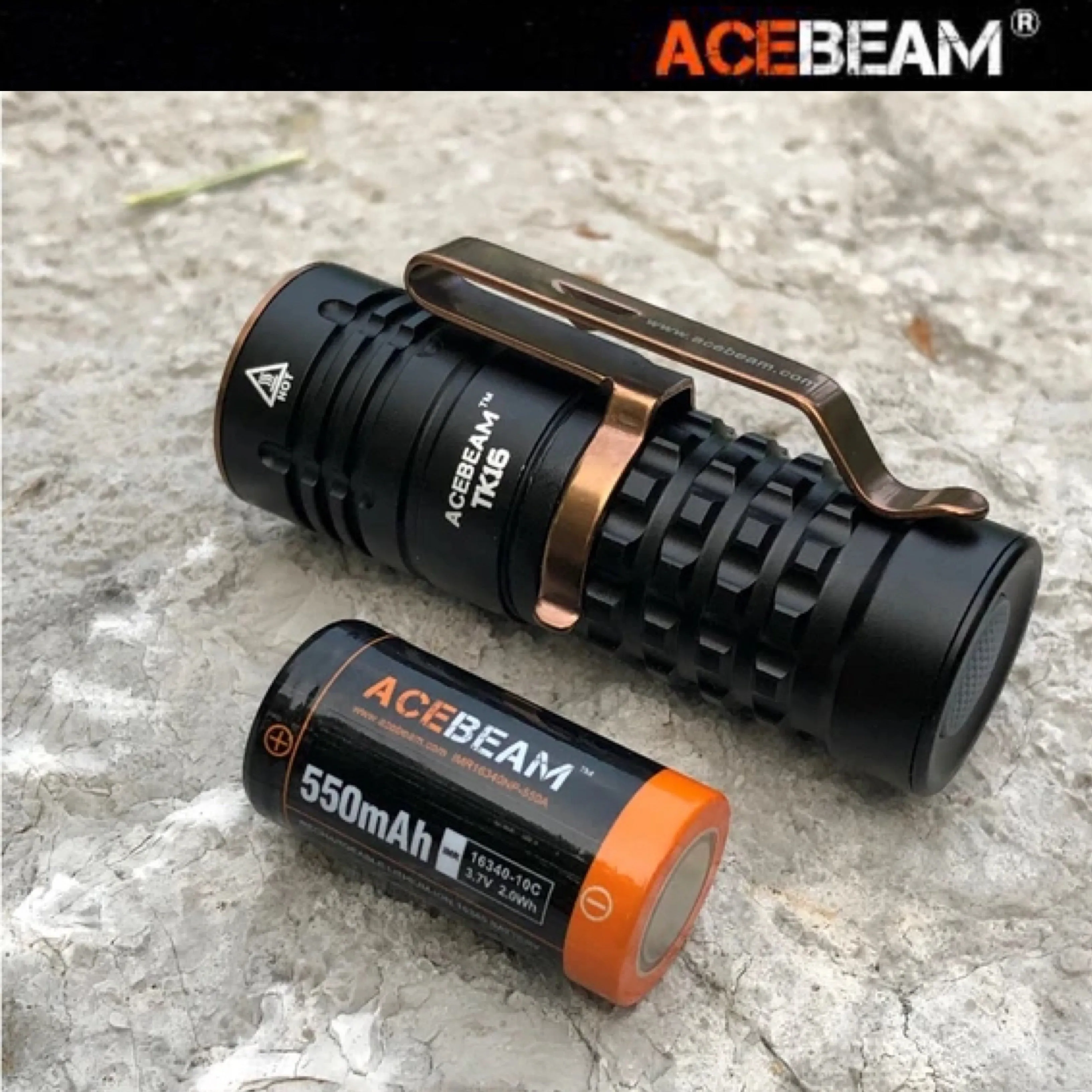 ACEBEAM IMR16340NP 550mAh 3.7V 5.5A 2.0Wh High-drain Rechargeable Li-ion Battery