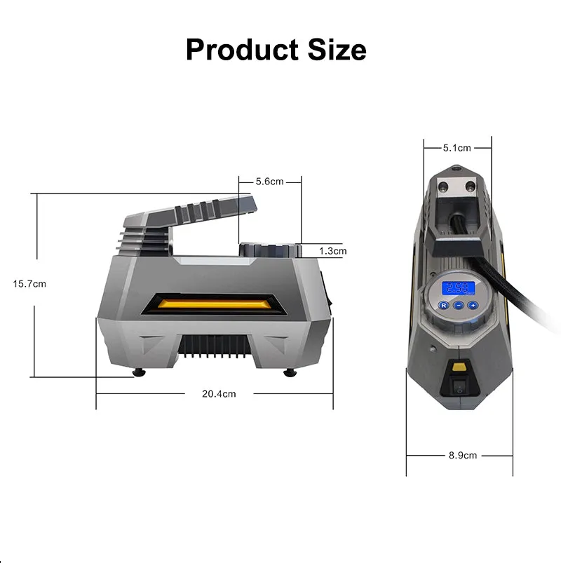 Air Compressor Tire Inflator Portable Air Pump for Car Tires
