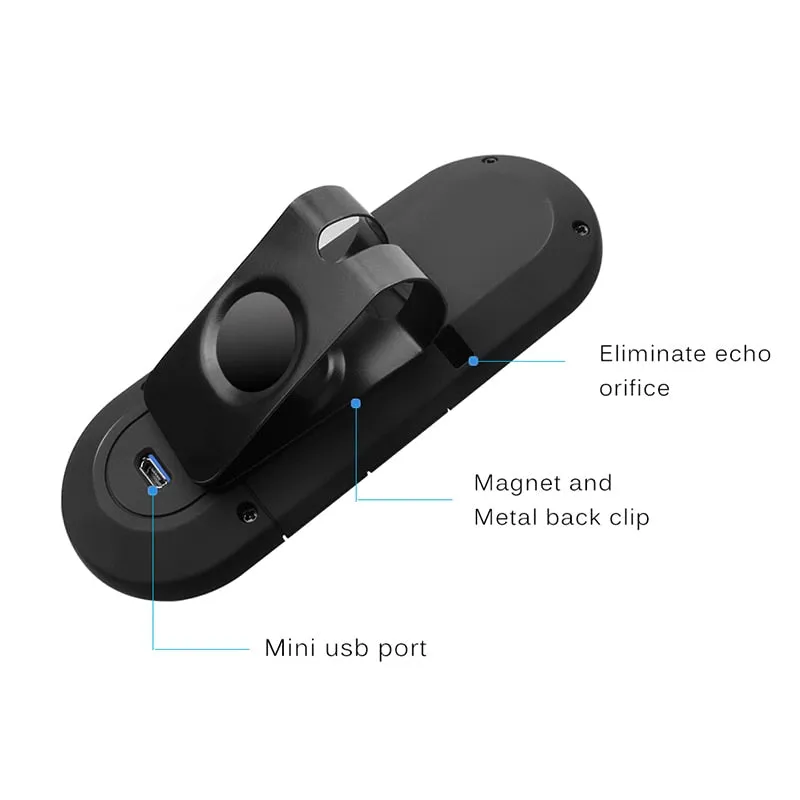 ANLUD Bluetooth Handsfree Car Kit Wireless Bluetooth Speaker Phone MP3 Music Player Sun Visor Clip Speakerphone with Car Charger