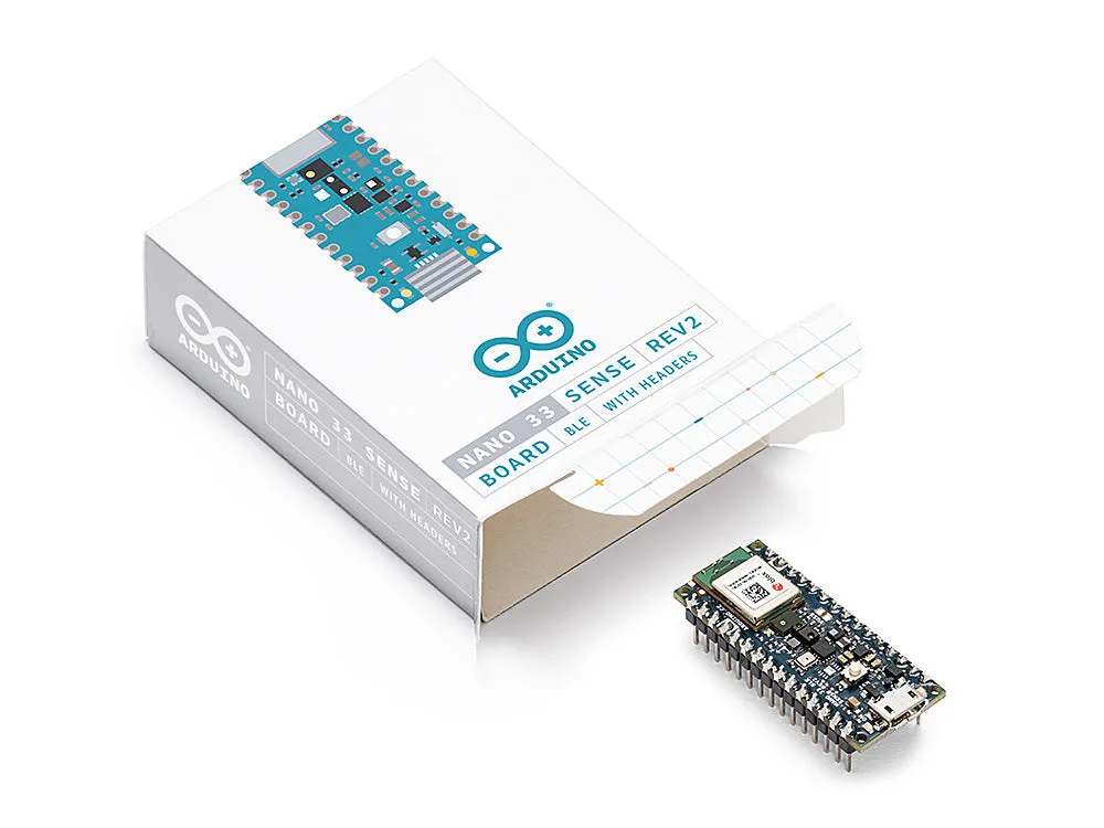 Arduino Nano 33 BLE Sense Rev2 with headers