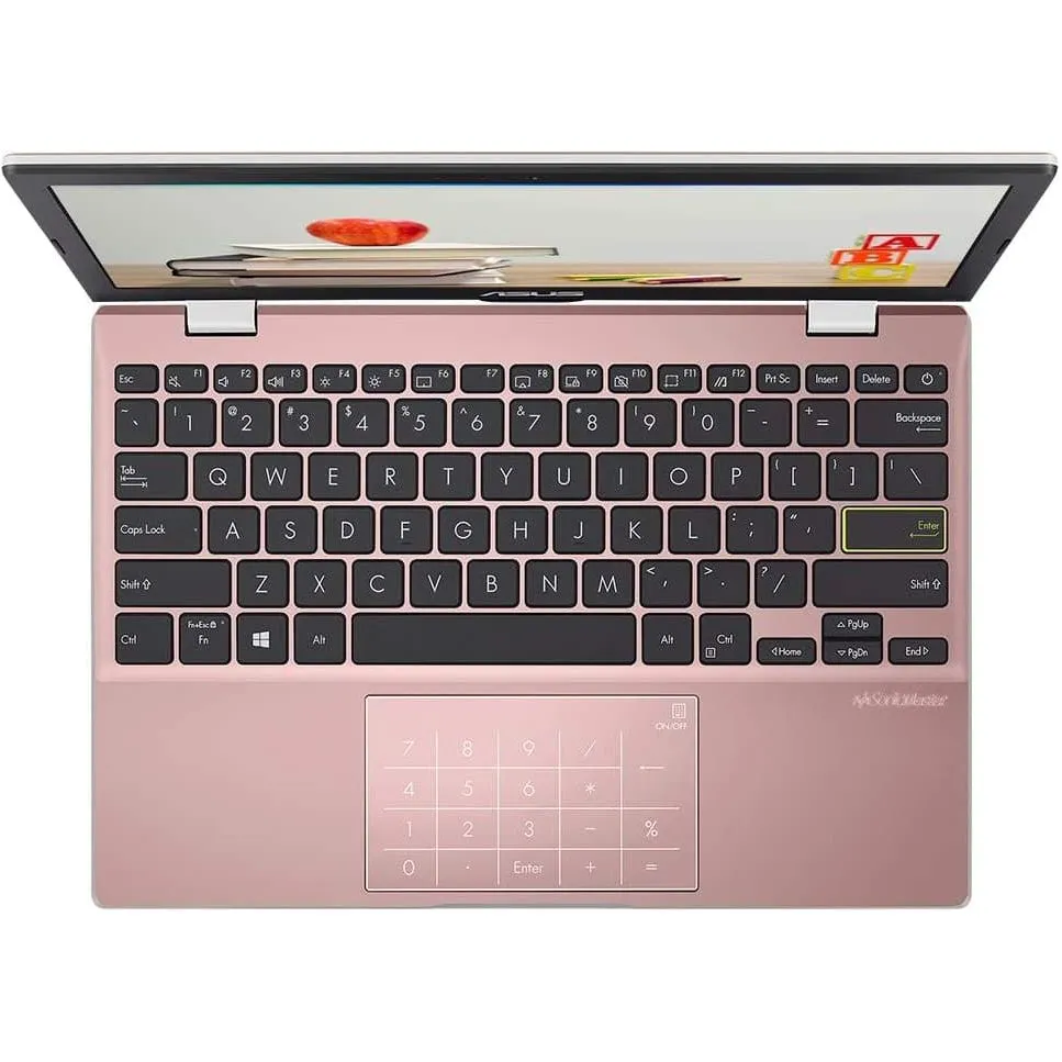 ASUS VivoBook E410MA 14 Inch Laptop, Intel Celeron N4020, 4 GB RAM, 64 GB eMMC, Windows 10 - Rose Gold