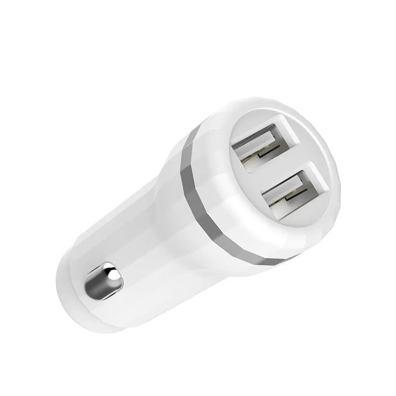 Automobilinis įkroviklis Hoco Z27 (2.4A) baltas