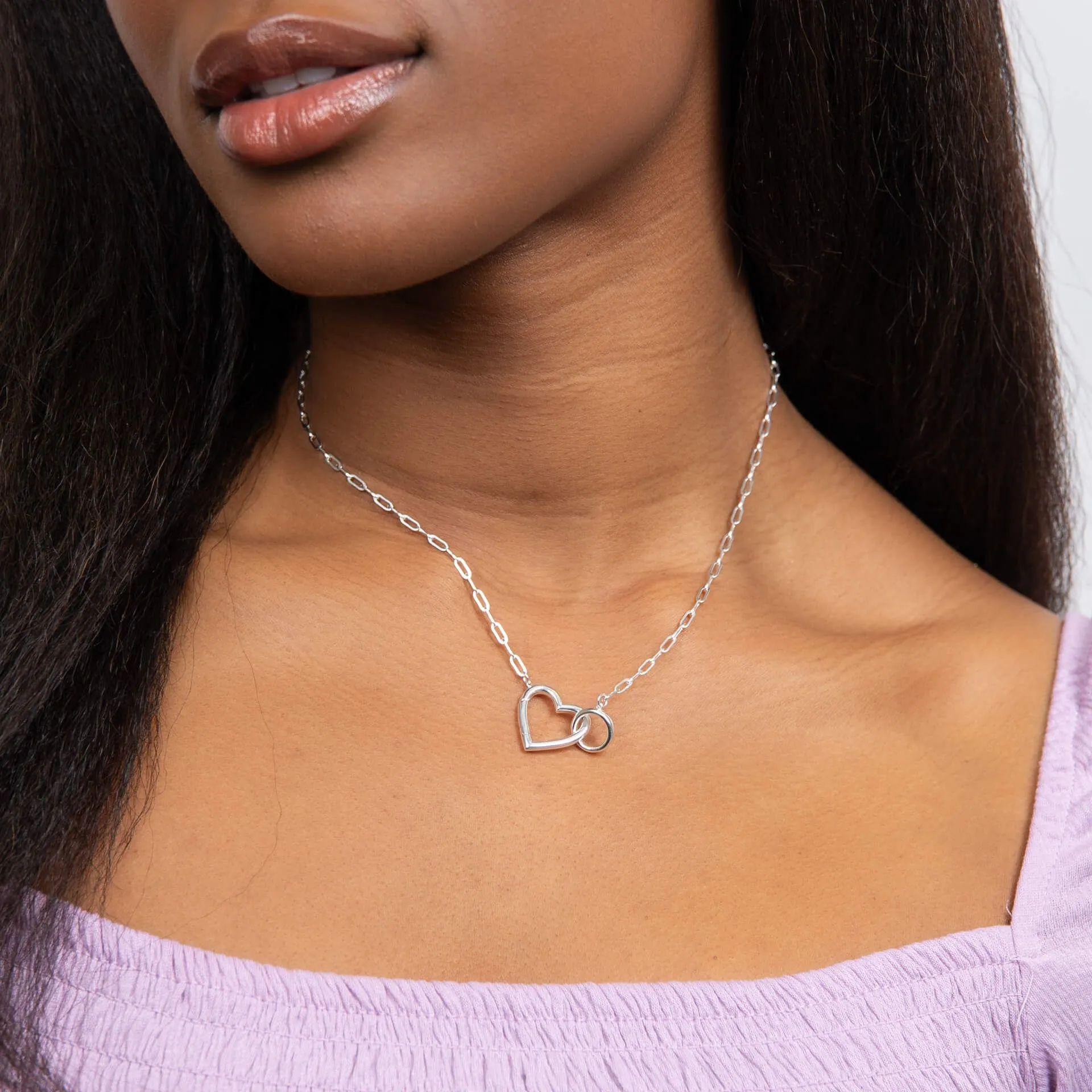 Beginnings Heart Connection Chain Necklace