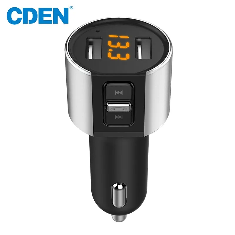 Bluetooth FM Transmitter Car MP3 Modulator Handsfree Bluetooth Car Kit Cigarette Lighter Dual USB Bluetooth car Free Shipping