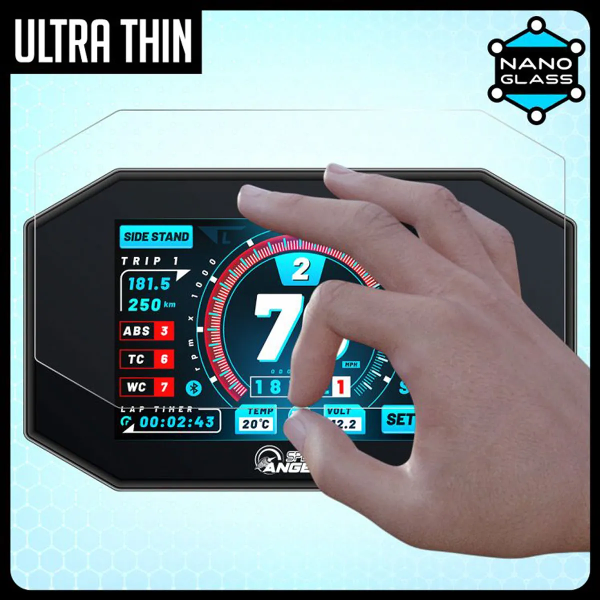 BMW Connectivity NANO GLASS Dashboard Screen Protector   X2 fitting kits