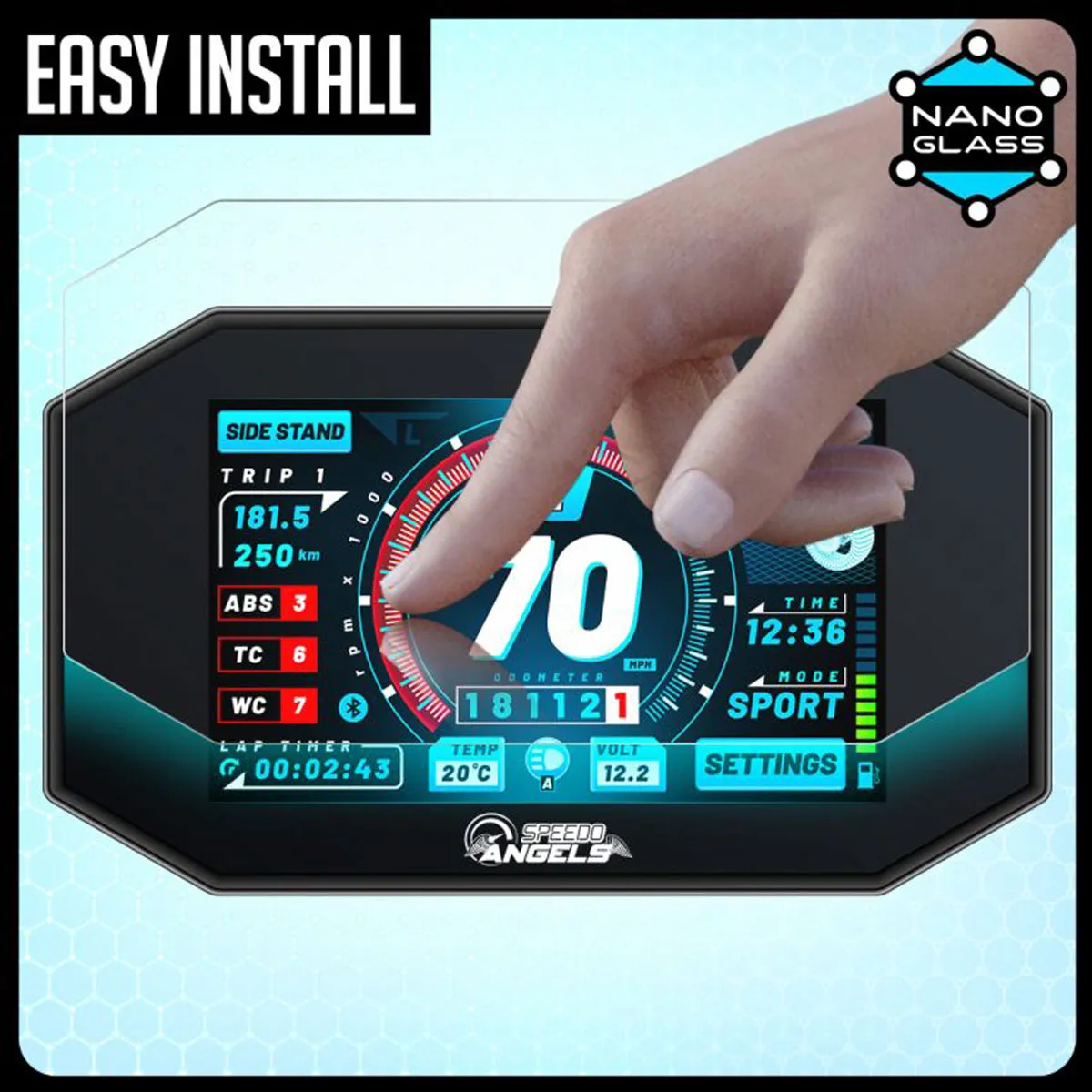 BMW Connectivity NANO GLASS Dashboard Screen Protector   X2 fitting kits