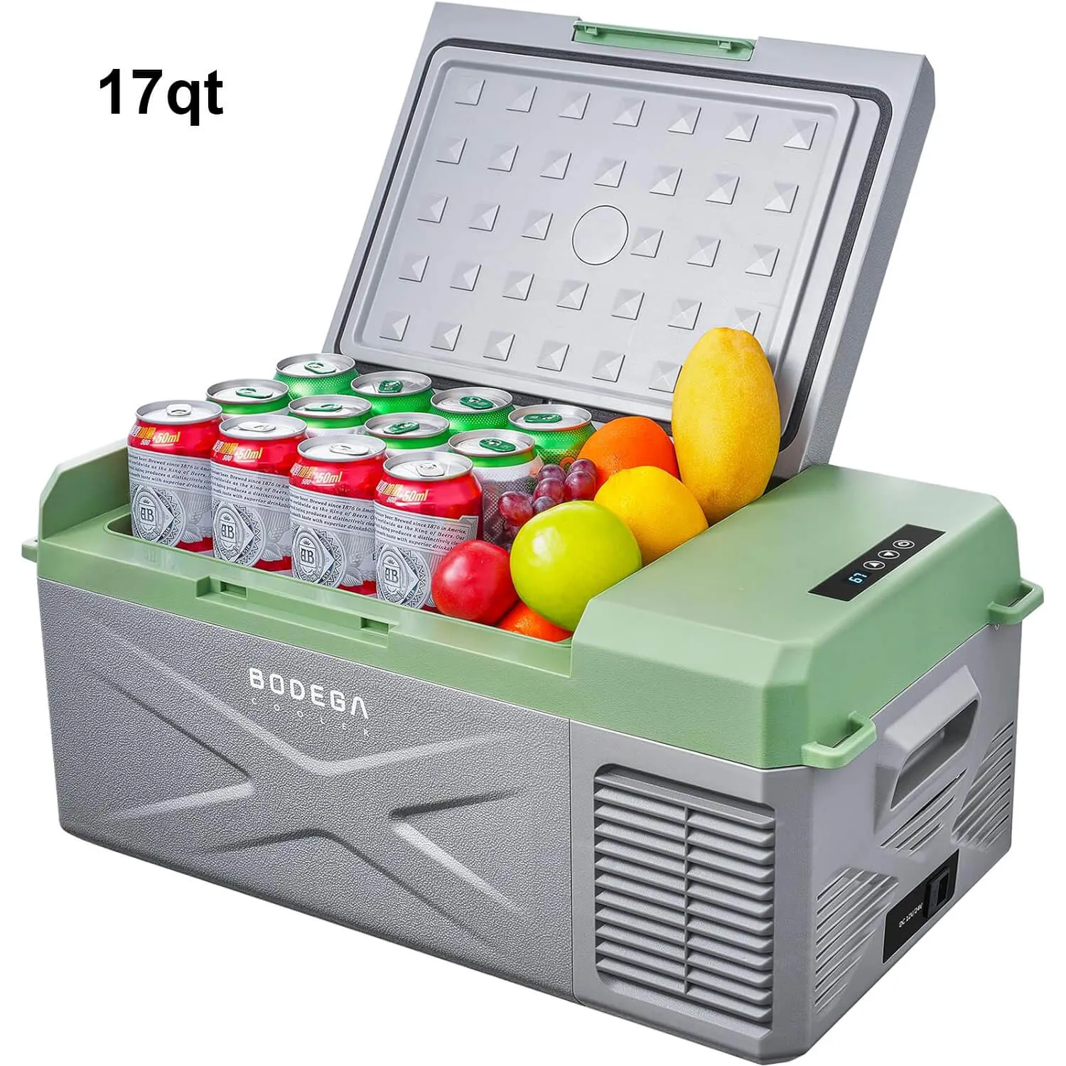 BODEGACOOLER 12 Volt Car Refrigerator 10/17/18/26qt Electric Cooler
