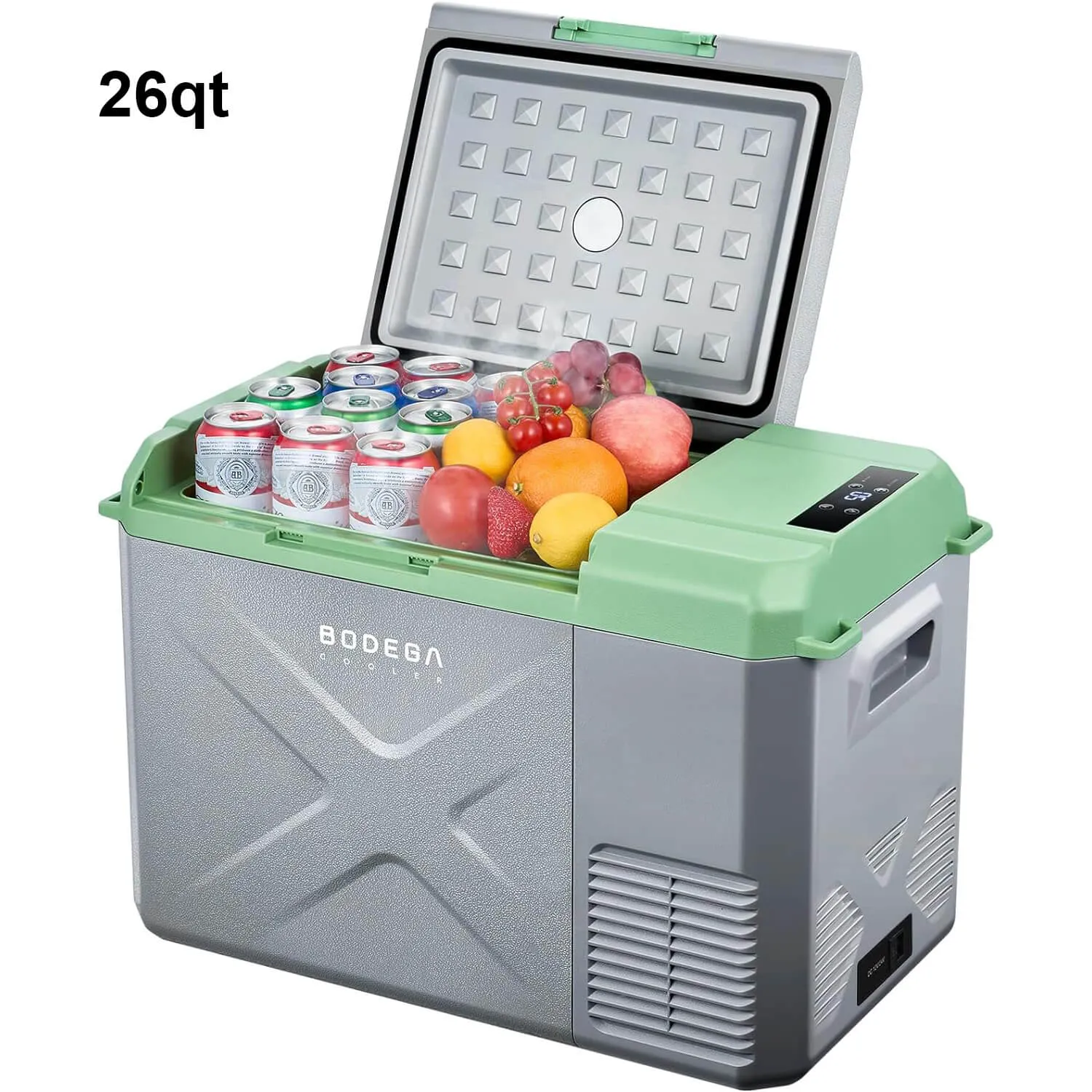 BODEGACOOLER 12 Volt Car Refrigerator 10/17/18/26qt Electric Cooler