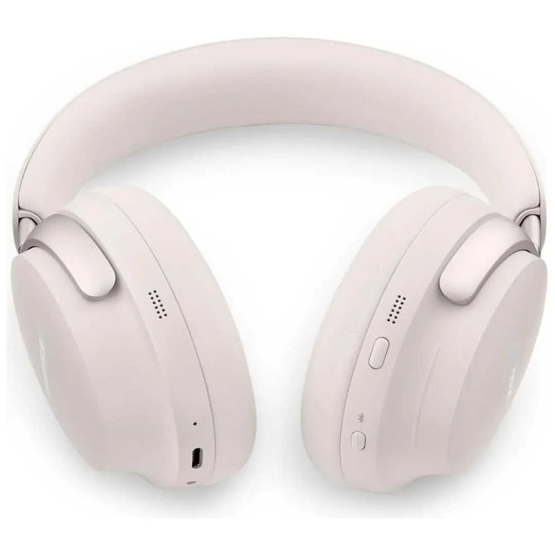 Bose QuietComfort Ultra Wireless Noise Cancelling Headphones with Mic, Spatial Audio, 24-Hour Battery - White Smoke