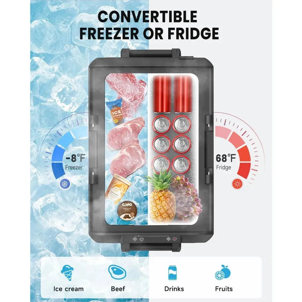 Car Refrigerator, 40Liter(42qt) RV Refrige with 12/24V DC & 110-240V AC, Portable Freezer Electric Compressor Cooler