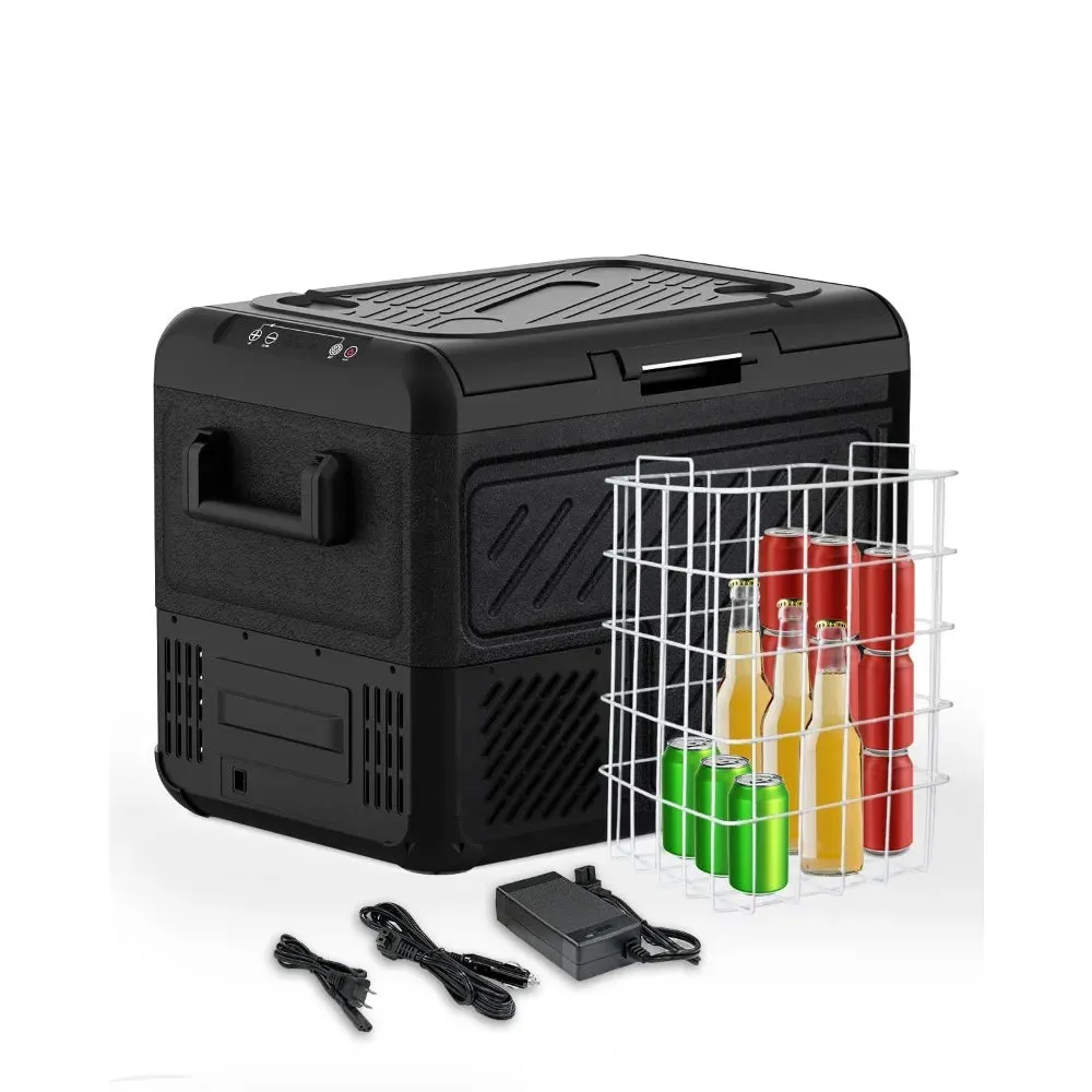 Car Refrigerator, 40Liter(42qt) RV Refrige with 12/24V DC & 110-240V AC, Portable Freezer Electric Compressor Cooler