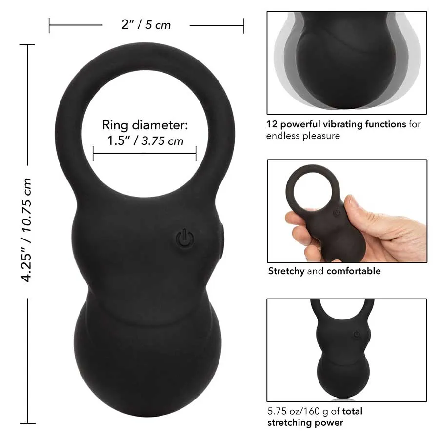 Colt Weighted Kettlebell Vibrating Cock Ring | 5.75 oz Heavy Stretching Device