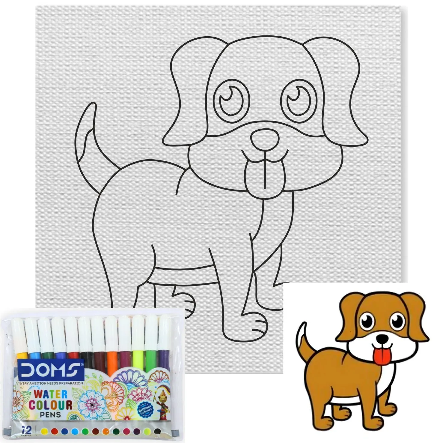 Cute Puppy Canvas Kit