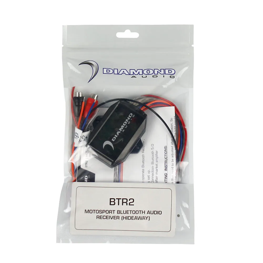Diamond Audio Motorsport Waterproof Bluetooth Hideaway Receiver Wireless BTR2
