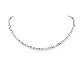 Diamond Rivière Necklace in 18K White Gold, 16.5 Inches