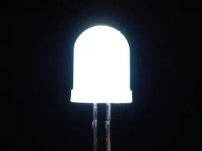 Diffused White 10mm LED (25 pack)