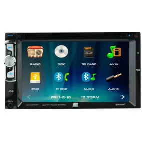 Dual XDVD276BT 6.2" Double DIN Multimedia DVD Receiver Touchscreen Bluetooth
