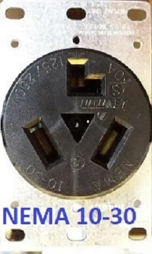 EasySplit 220™ #1 30A 240v Splitter 5ft. cable NEMA 10-30 (before 1996), two 10-30 outlets with kWh/Watt/Volt/Amp meter