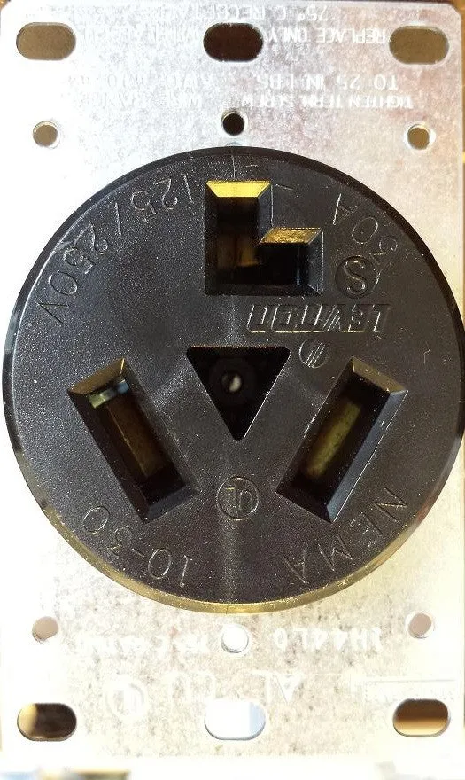 EasySplit 220™ #15 30A 240v Splitter, 5ft. cable NEMA 10-30 (before 1996)  to one 10-30 and one L5-30 outlet with kWh meter