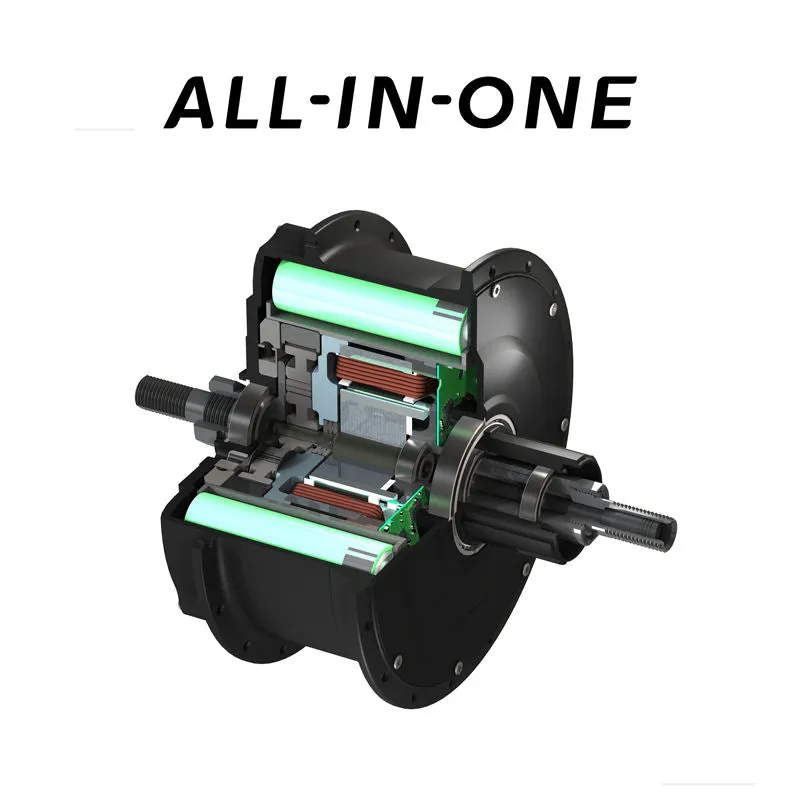 Ebike Conversion Kit Keyde P160 All-in-One Rear Motor 30V Built-in Battery 10ah Inside 32h Perfect Solution For Electric Bicycle Conversion Kit