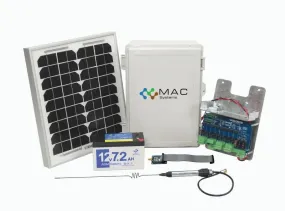Eight channel telemetry unit with satellite modem