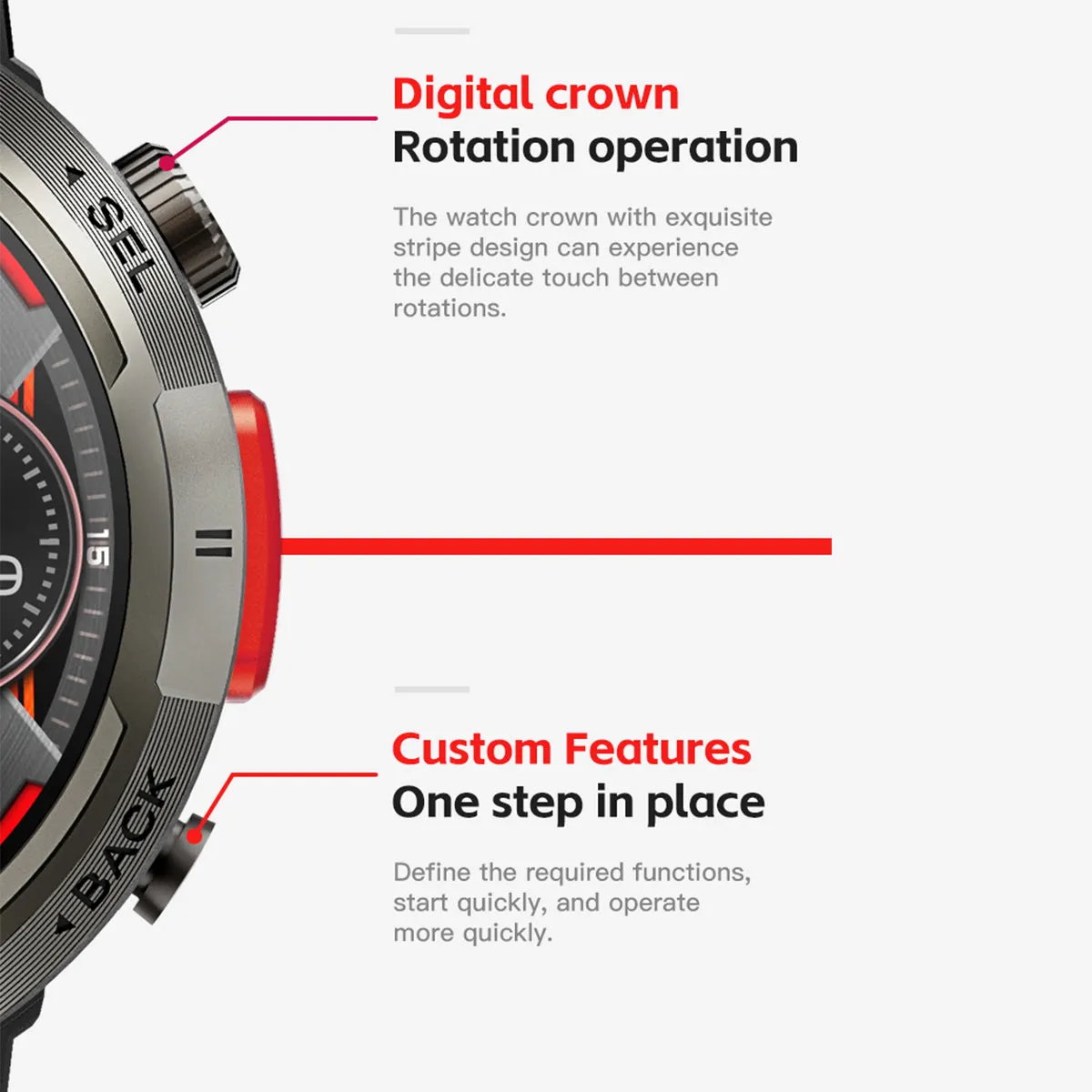 EIGIIS Smart Watch(Receive & Dial), Smartwatches with LED Flashing Light, 2023 Newest 1.45" TFT HD Full Touch Screen, Smart Watch for Men Women, Smart Watch with Health Tracker/Fitness Tracker/Call/Text/Flashlight