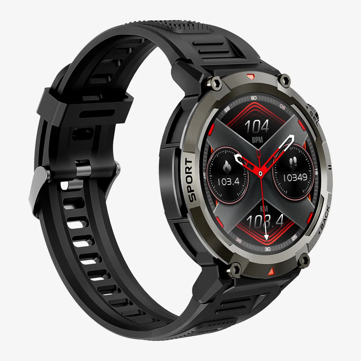 EIGIIS Smart Watch(Receive & Dial), Smartwatches with LED Flashing Light, 2023 Newest 1.45" TFT HD Full Touch Screen, Smart Watch for Men Women, Smart Watch with Health Tracker/Fitness Tracker/Call/Text/Flashlight