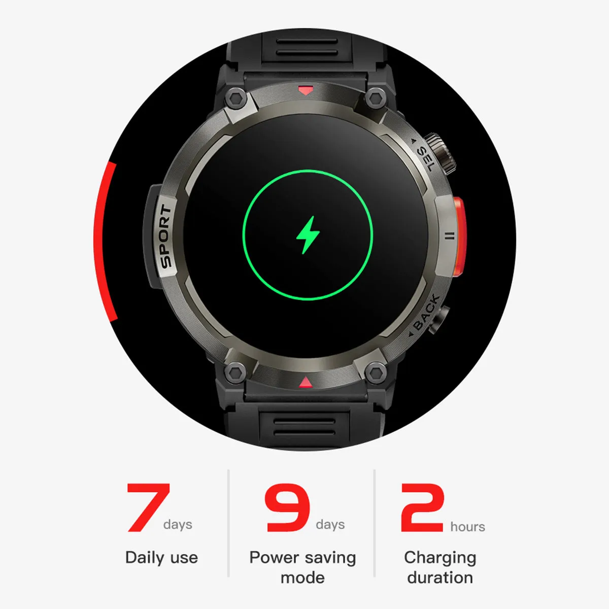 EIGIIS Smart Watch(Receive & Dial), Smartwatches with LED Flashing Light, 2023 Newest 1.45" TFT HD Full Touch Screen, Smart Watch for Men Women, Smart Watch with Health Tracker/Fitness Tracker/Call/Text/Flashlight