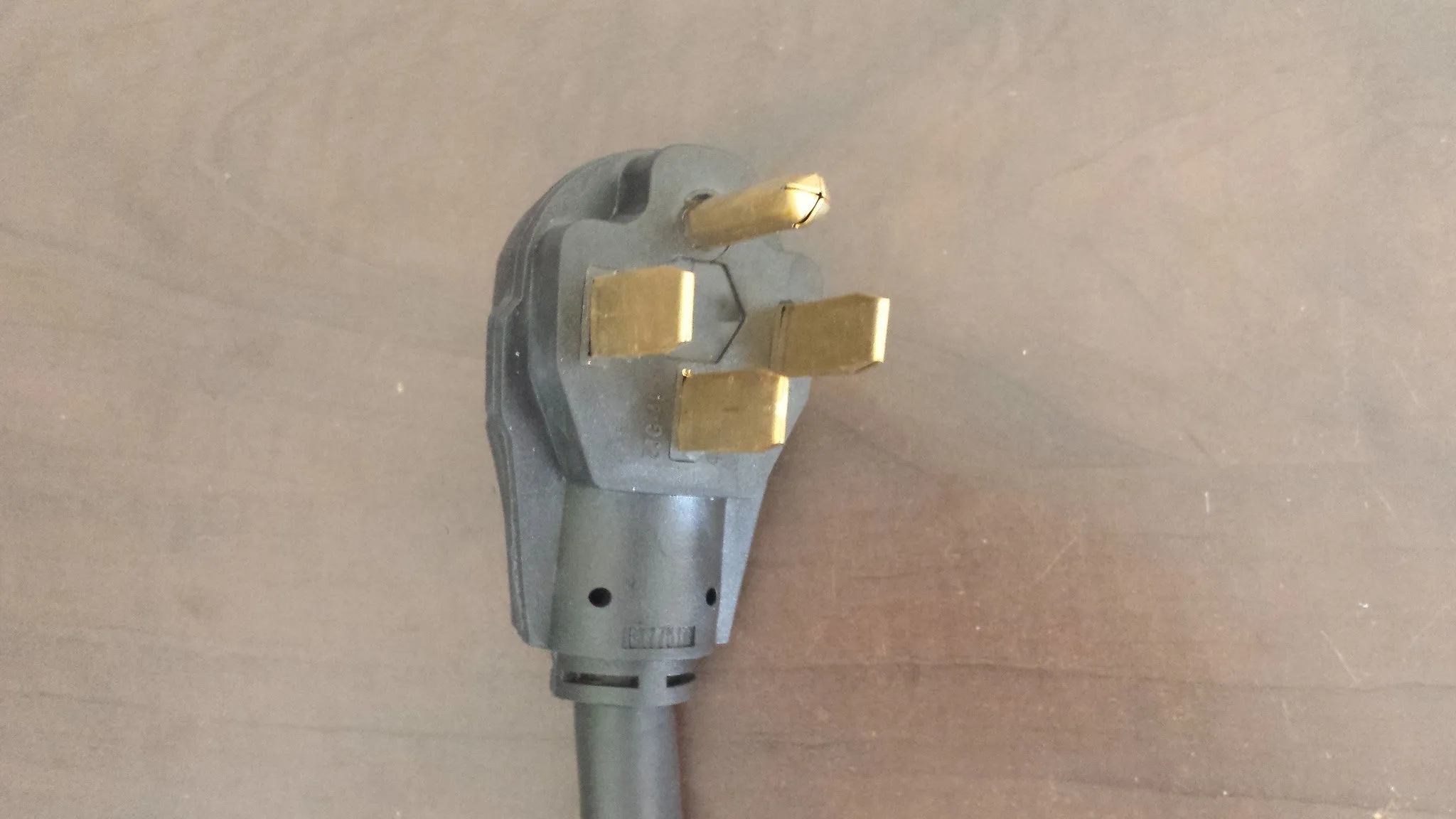 Electric Range Buddy #1 Custom 50A NEMA 14-50 2-way splitter, 3' 14-50 cable to two 14-50 outlets with kWh meter
