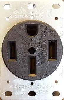 Electric Range Buddy #5  50A NEMA 14-50 2-way splitter, 3' 14-50 cable to one 14-50 outlet and one 10-30 outlet with kWh meter